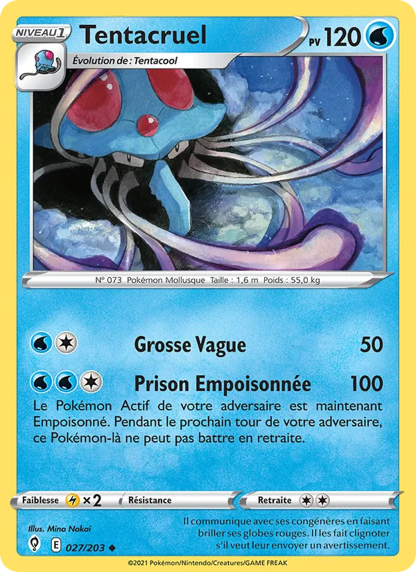 Carte Pokémon Tentacruel de l'extension Évolution Céleste