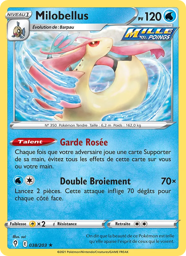 Carte Pokémon Milobellus de l'extension Évolution Céleste