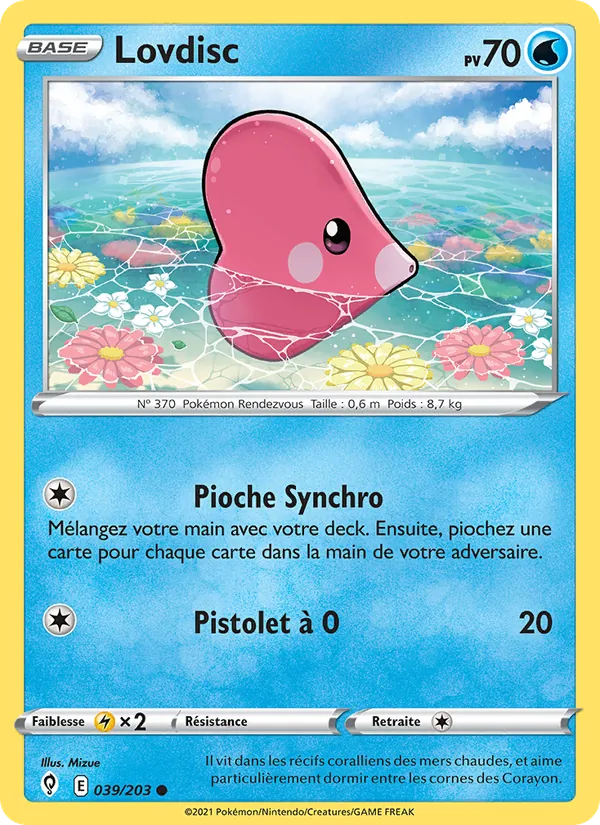 Carte Pokémon Lovdisc de l'extension Évolution Céleste