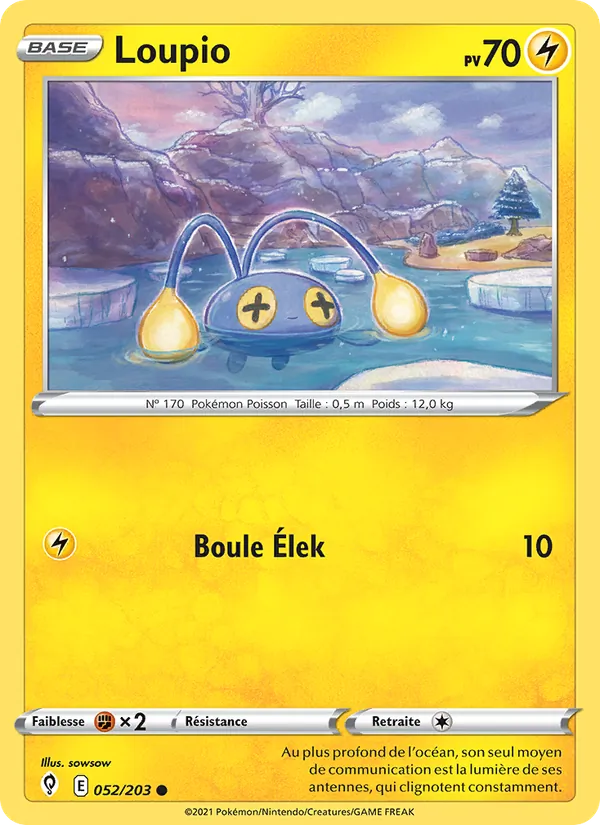Carte Pokémon Loupio de l'extension Évolution Céleste