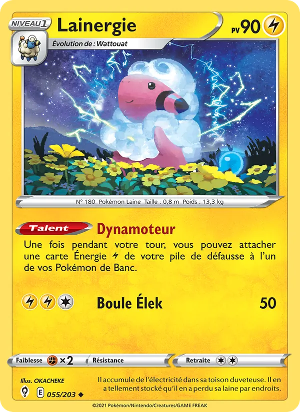 Carte Pokémon Lainergie de l'extension Évolution Céleste