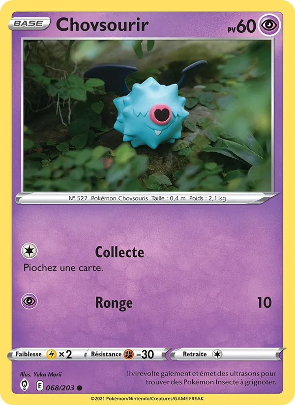 Carte Pokémon Chovsourir de l'extension Évolution Céleste