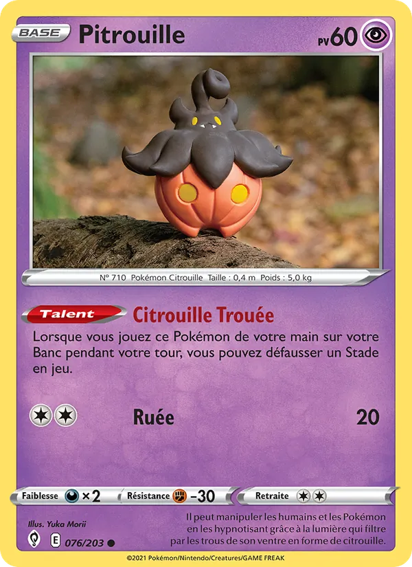 Carte Pokémon Pitrouille de l'extension Évolution Céleste