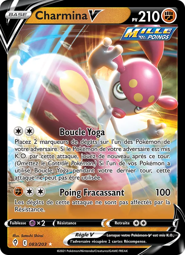 Carte Pokémon Charmina V de l'extension Évolution Céleste