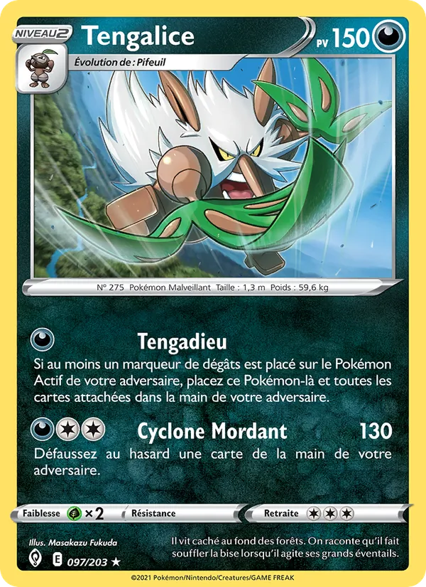 Carte Pokémon Tengalice de l'extension Évolution Céleste