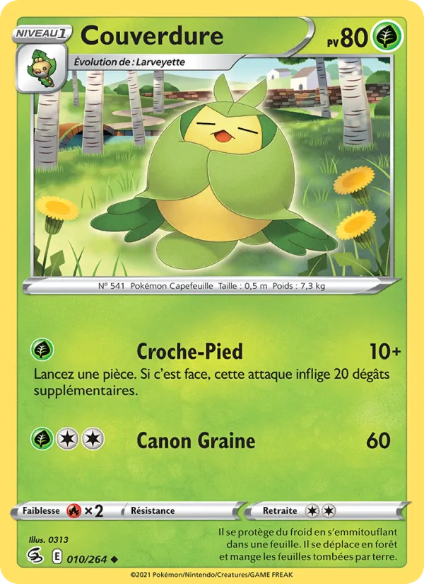 Carte Pokémon Couverdure de l'extension Poing de Fusion