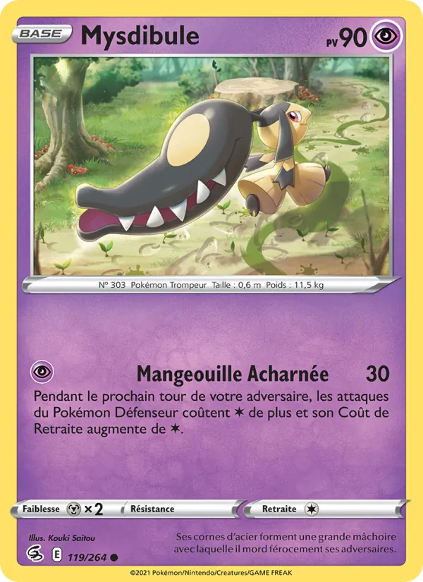 Carte Pokémon Mysdibule de l'extension Poing de Fusion