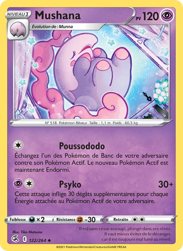 Carte Pokémon Mushana de l'extension Poing de Fusion