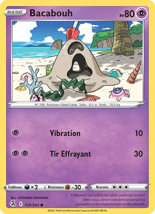 Carte Pokémon Bacabouh de l'extension Poing de Fusion