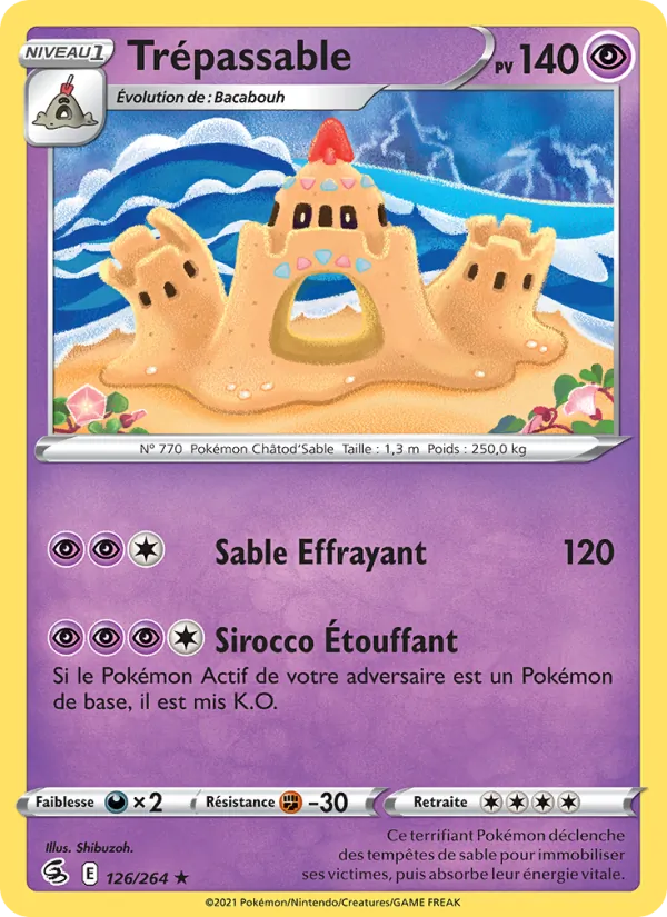 Carte Pokémon Trépassable de l'extension Poing de Fusion