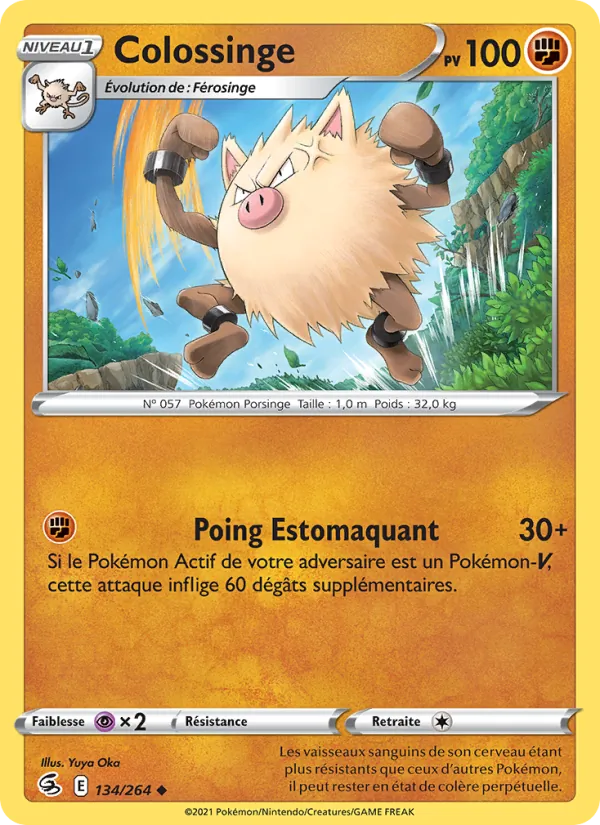 Carte Pokémon Colossinge de l'extension Poing de Fusion
