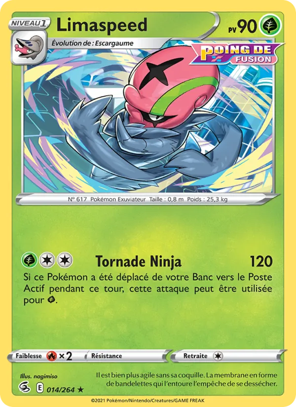 Carte Pokémon Limaspeed de l'extension Poing de Fusion