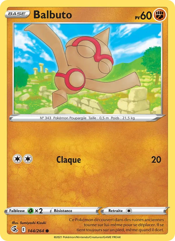 Carte Pokémon Balbuto de l'extension Poing de Fusion