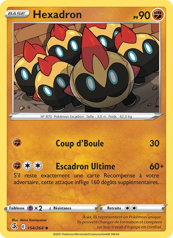 Carte Pokémon Hexadron de l'extension Poing de Fusion