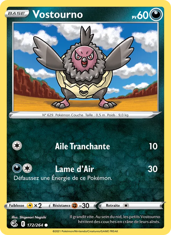 Carte Pokémon Vostourno de l'extension Poing de Fusion