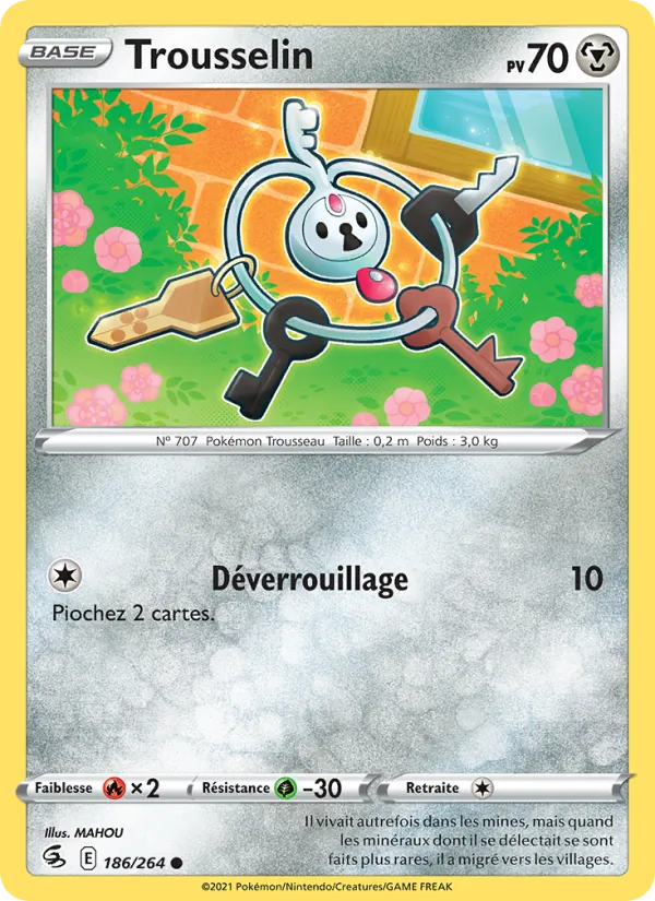 Carte Pokémon Trousselin de l'extension Poing de Fusion