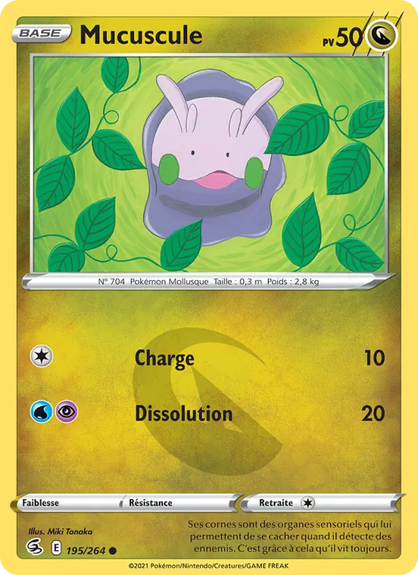 Carte Pokémon Mucuscule de l'extension Poing de Fusion