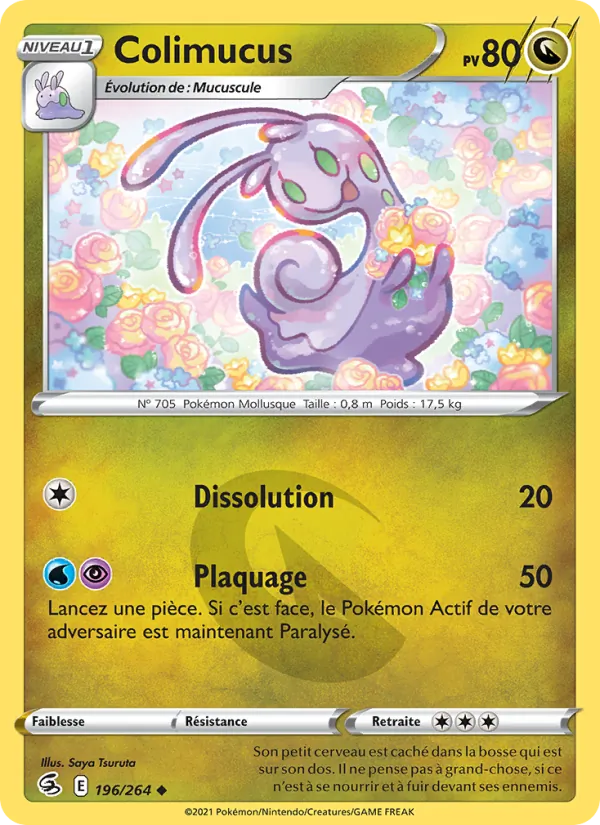 Carte Pokémon Colimucus de l'extension Poing de Fusion
