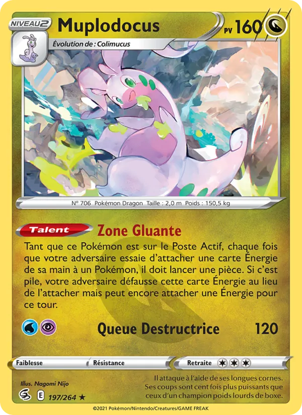 Carte Pokémon Muplodocus de l'extension Poing de Fusion