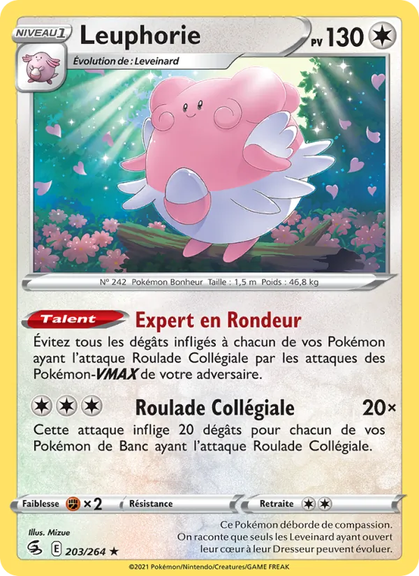 Carte Pokémon Leuphorie de l'extension Poing de Fusion