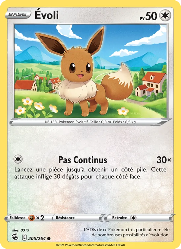 Carte Pokémon Évoli de l'extension Poing de Fusion