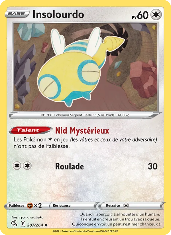 Carte Pokémon Insolourdo de l'extension Poing de Fusion