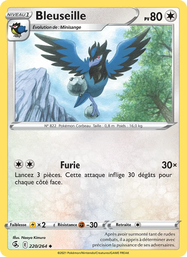 Carte Pokémon Bleuseille de l'extension Poing de Fusion