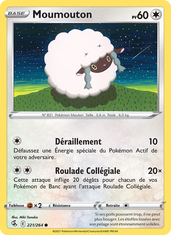 Carte Pokémon Moumouton de l'extension Poing de Fusion