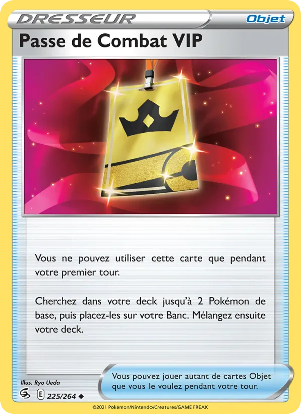 Carte Pokémon Passe de Combat VIP de l'extension Poing de Fusion