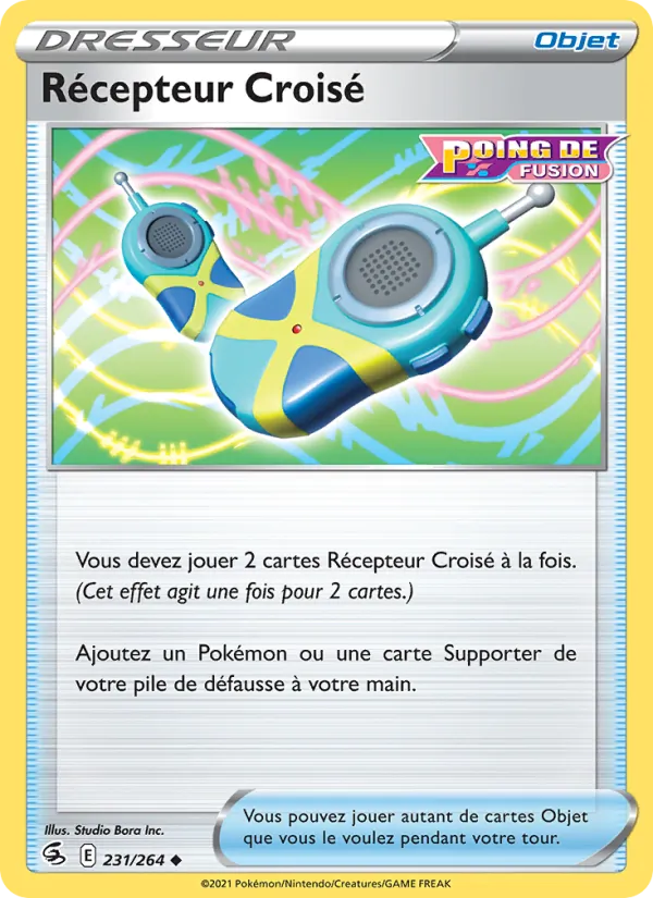 Carte Pokémon Récepteur Croisé de l'extension Poing de Fusion