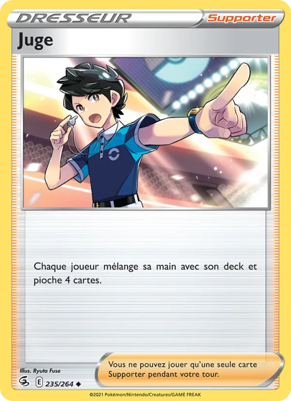 Carte Pokémon Juge de l'extension Poing de Fusion