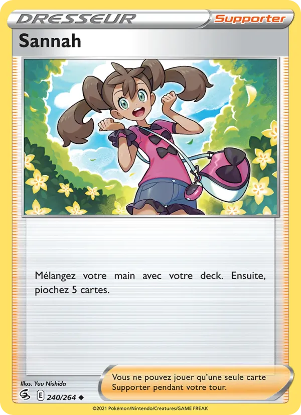 Carte Pokémon Sannah de l'extension Poing de Fusion