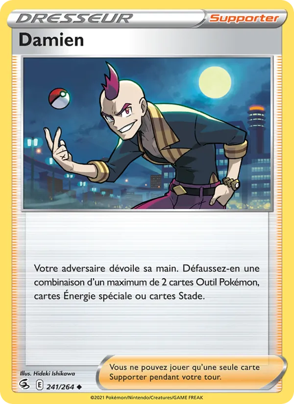 Carte Pokémon Damien de l'extension Poing de Fusion