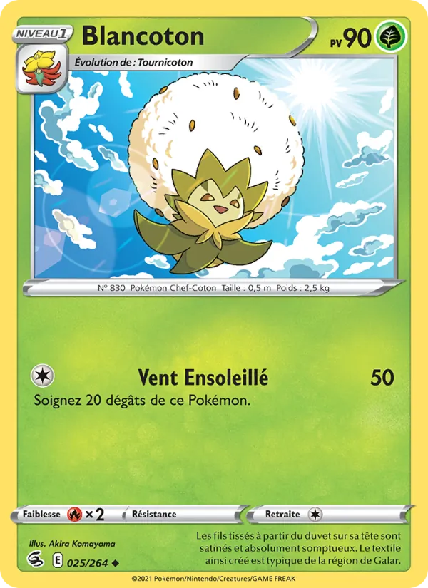 Carte Pokémon Blancoton de l'extension Poing de Fusion