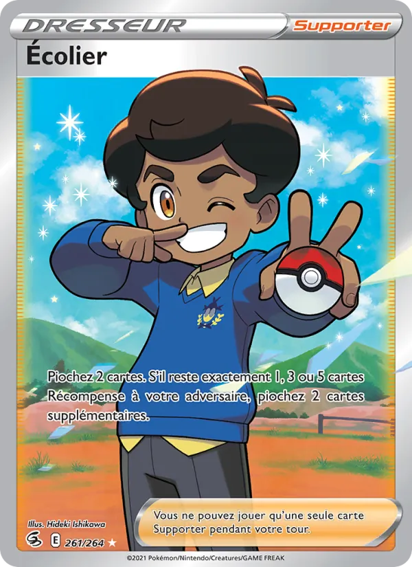 Carte Pokémon Écolier de l'extension Poing de Fusion