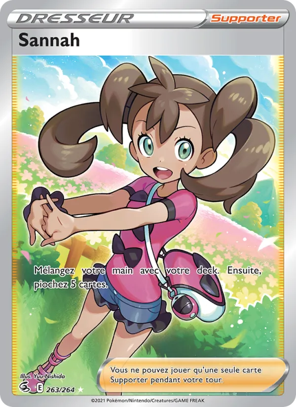 Carte Pokémon Sannah de l'extension Poing de Fusion