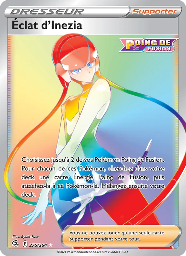 Carte Pokémon Éclat d'Inezia de l'extension Poing de Fusion