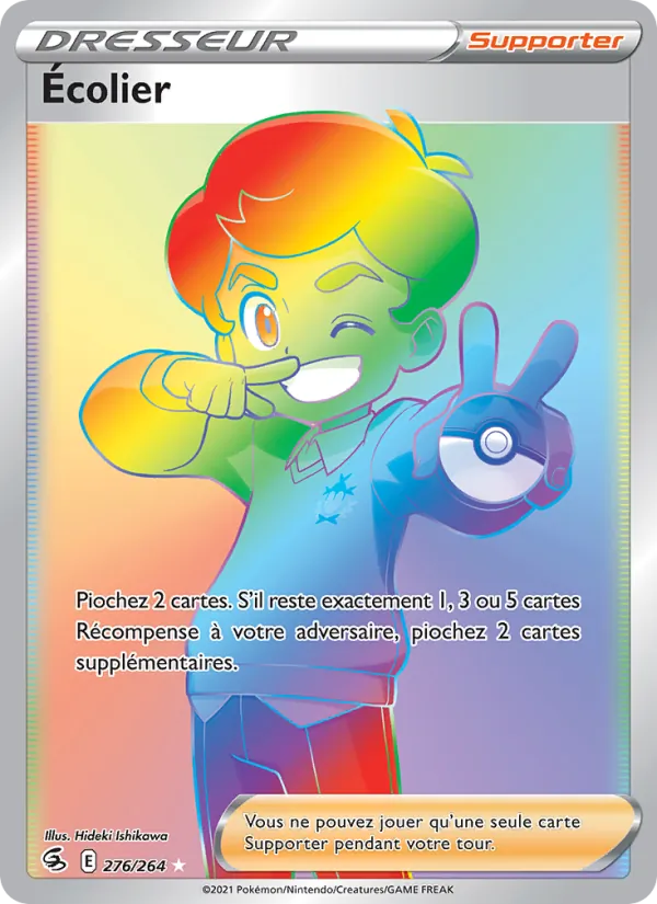 Carte Pokémon Écolier de l'extension Poing de Fusion