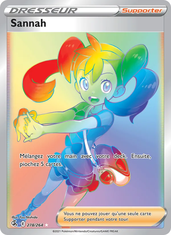 Carte Pokémon Sannah de l'extension Poing de Fusion
