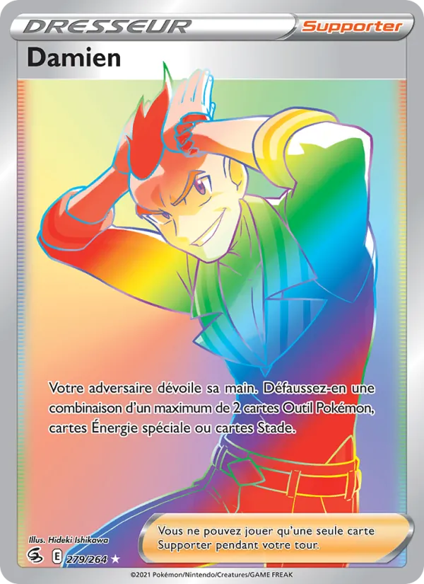Carte Pokémon Damien de l'extension Poing de Fusion
