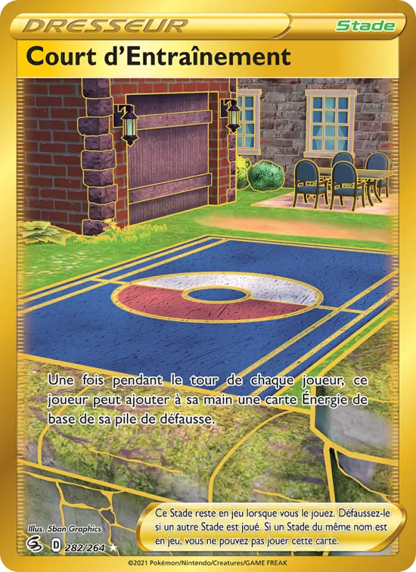 Carte Pokémon Court d'Entraînement de l'extension Poing de Fusion