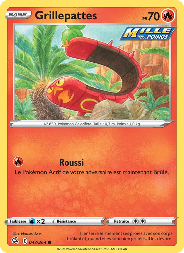Carte Pokémon Grillepattes de l'extension Poing de Fusion