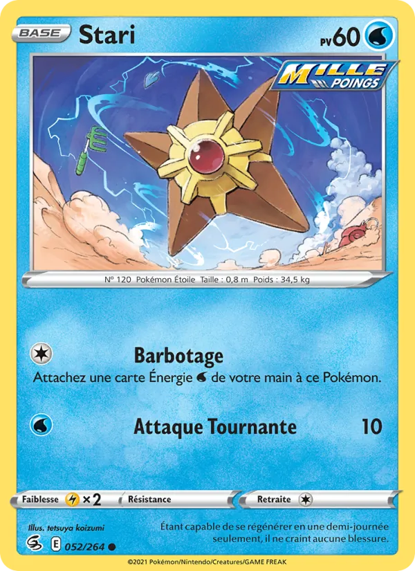 Carte Pokémon Stari de l'extension Poing de Fusion