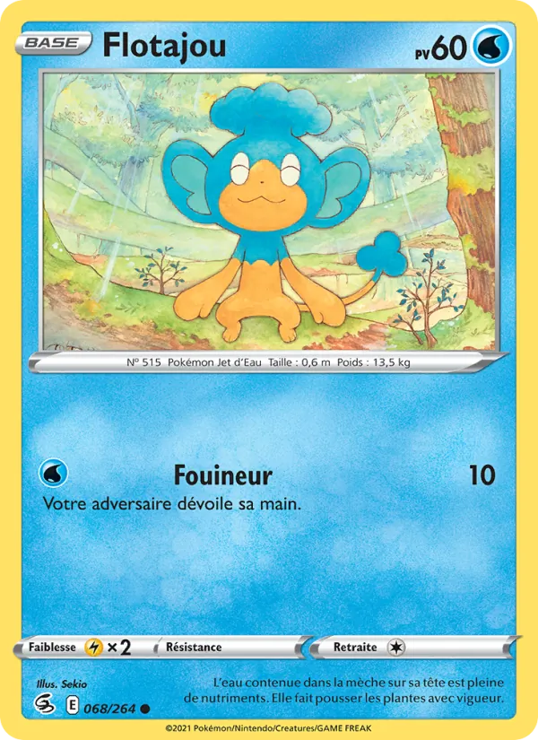 Carte Pokémon Flotajou de l'extension Poing de Fusion