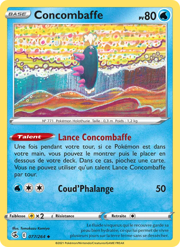 Carte Pokémon Concombaffe de l'extension Poing de Fusion