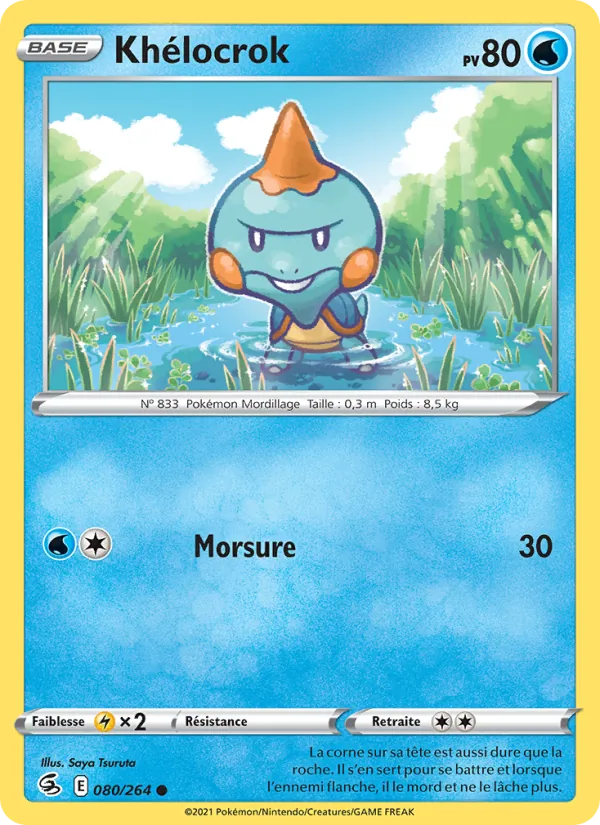 Carte Pokémon Khélocrok de l'extension Poing de Fusion