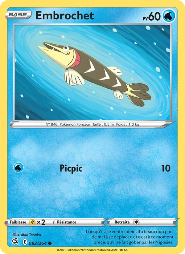 Carte Pokémon Embrochet de l'extension Poing de Fusion