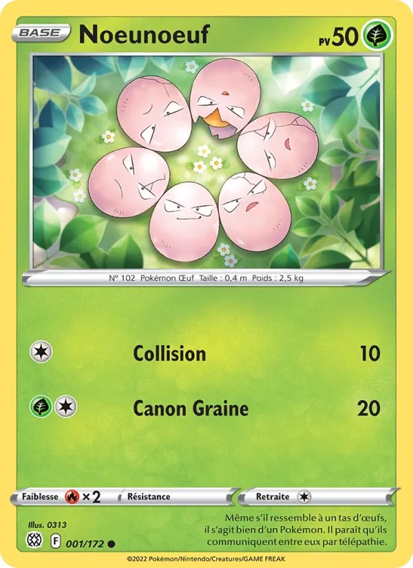 Carte Pokémon Noeunoeuf de l'extension Stars Étincelantes