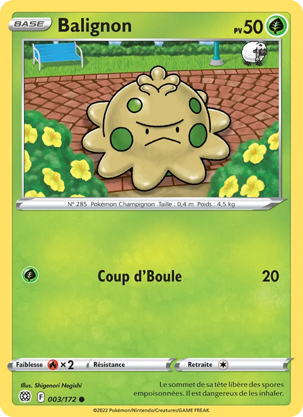 Carte Pokémon Balignon de l'extension Stars Étincelantes