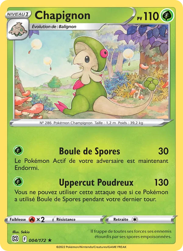 Carte Pokémon Chapignon de l'extension Stars Étincelantes
